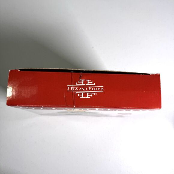 Fitz And Floyd Snowflake & Jake Christmas Tree Snack Plate with Spreader holiday - Picture 7 of 9